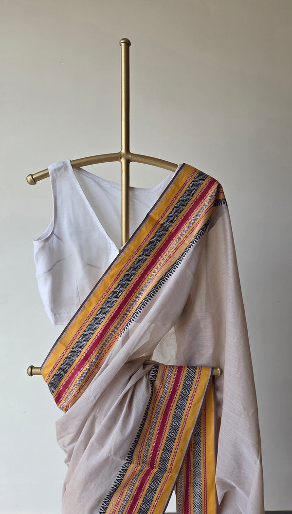 'ANWESHA: Ganga' Handwoven Begumpuri Saree