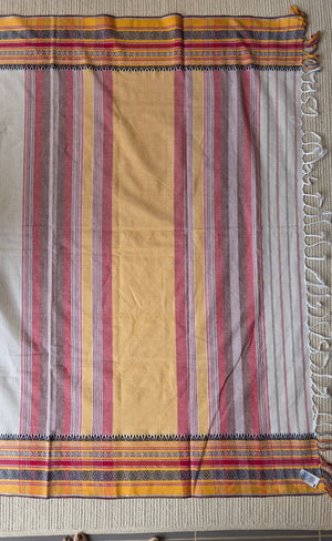 'ANWESHA: Kora' Handwoven Begumpuri Saree