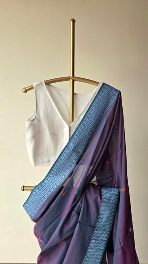 'INDRANEEL' Handwoven Begumpuri Saree