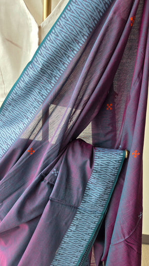 'INDRANEEL' Handwoven Begumpuri Saree