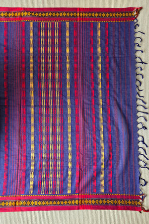 'BANI: Violet' Handwoven Begumpuri Saree