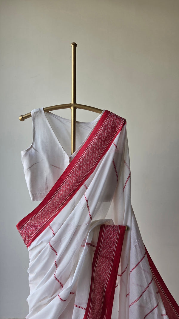 'LOHITA: Uma' Handwoven Begumpuri Saree