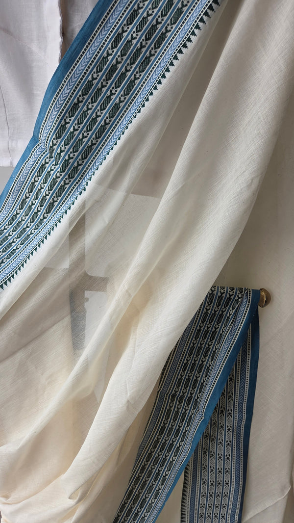 'SOMUDRA' Handwoven Begumpuri Saree