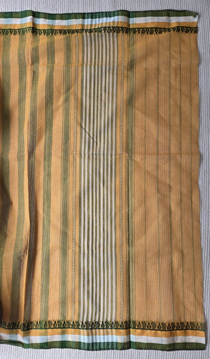 'BHORER ALO' Handwoven Cotton Dhonekhali Saree