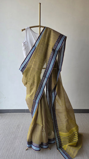 'SHEDIN DUPHURE' Handwoven Cotton Dhonekhali Saree