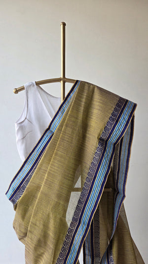 'SHEDIN DUPHURE' Handwoven Cotton Dhonekhali Saree