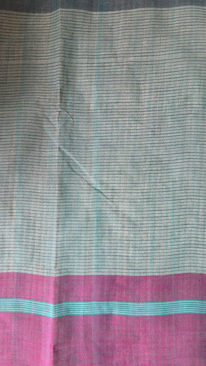 'BELER SHORBOT' Handwoven Cotton Dhonekhali Saree