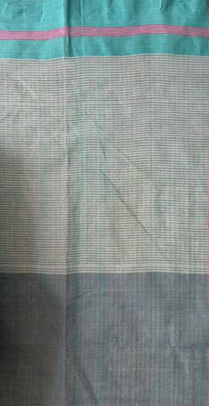 'BELER SHORBOT' Handwoven Cotton Dhonekhali Saree