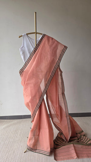 'SANDHYA AARATI' Handwoven Cotton Dhonekhali Saree