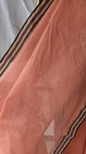 'SANDHYA AARATI' Handwoven Cotton Dhonekhali Saree