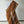 'GOLPER JHURI: Brown Ochre' Handwoven Cotton Dhonekhali Saree