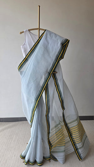 'PURANO BAKSHO' Handwoven Cotton Dhonekhali Saree