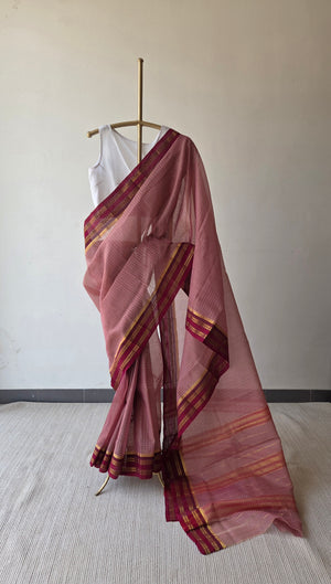 'MULA' Handwoven Narayanpet Cotton Saree
