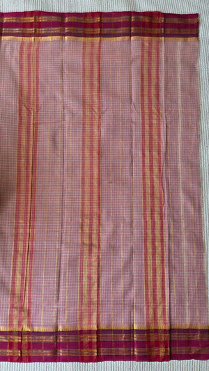 'MULA' Handwoven Narayanpet Cotton Saree