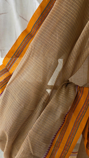 'KILA' Handwoven Narayanpet Cotton Saree
