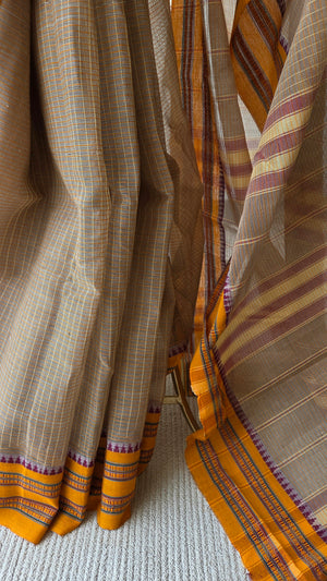 'KILA' Handwoven Narayanpet Cotton Saree