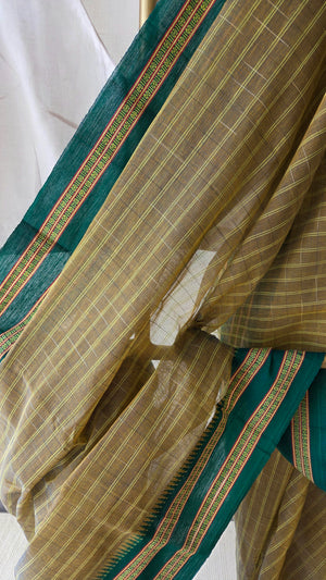 'ALAYA' Handwoven Narayanpet Cotton Saree