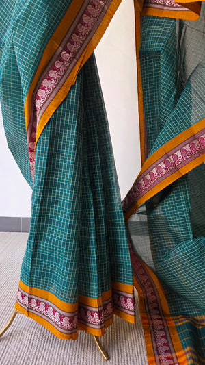 'PEETHA' Handwoven Narayanpet Cotton Saree
