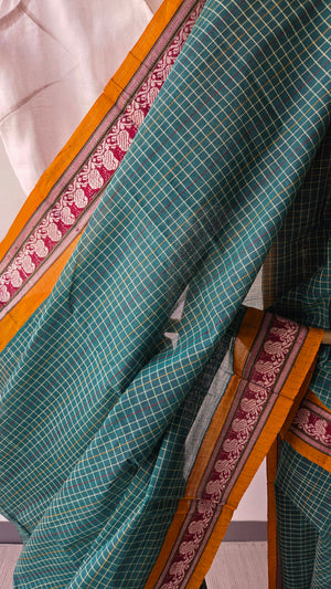 'PEETHA' Handwoven Narayanpet Cotton Saree