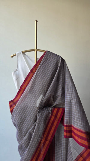 'NADI' Handwoven Narayanpet Cotton Saree