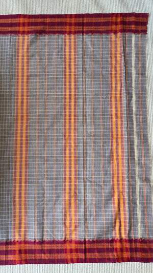 'NADI' Handwoven Narayanpet Cotton Saree