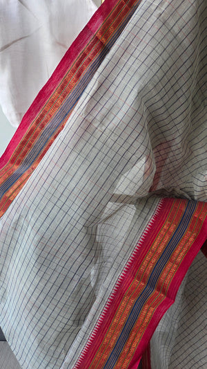 'SHILA' Handwoven Narayanpet Cotton Saree