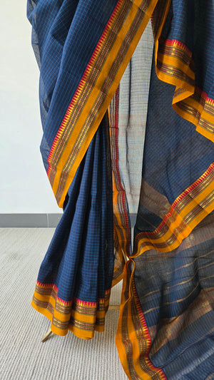 'HARATI' Handwoven Narayanpet Cotton Saree