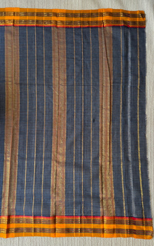 'HARATI' Handwoven Narayanpet Cotton Saree