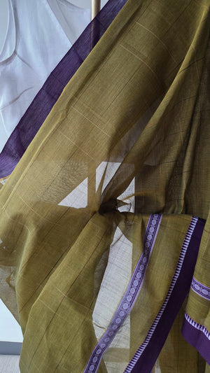 'PRAKARA' Handwoven Narayanpet Cotton Saree
