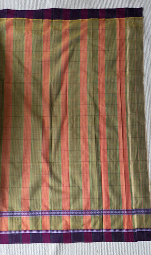 'PRAKARA' Handwoven Narayanpet Cotton Saree