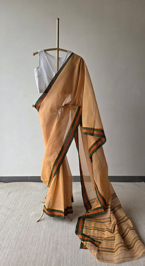 'GHAT' Handwoven Narayanpet Cotton Saree
