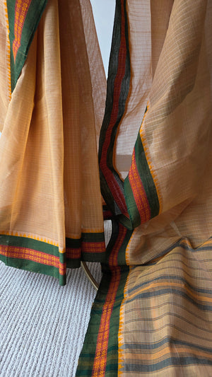 'GHAT' Handwoven Narayanpet Cotton Saree