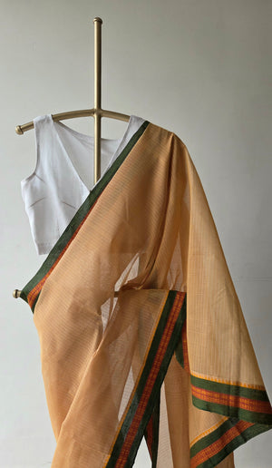 'GHAT' Handwoven Narayanpet Cotton Saree