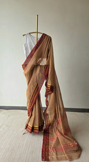 'DEEPA' Handwoven Narayanpet Cotton Saree