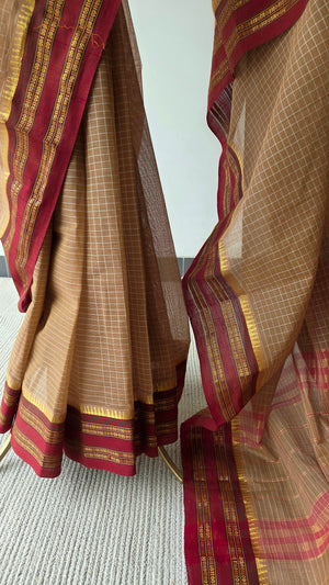 'DEEPA' Handwoven Narayanpet Cotton Saree