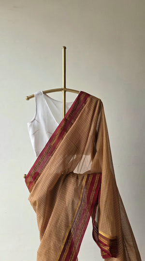 'DEEPA' Handwoven Narayanpet Cotton Saree