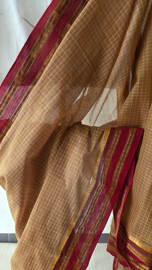'DEEPA' Handwoven Narayanpet Cotton Saree