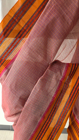 'RATHA' Handwoven Narayanpet Cotton Saree