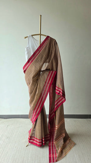'KONA' Handwoven Narayanpet Cotton Saree
