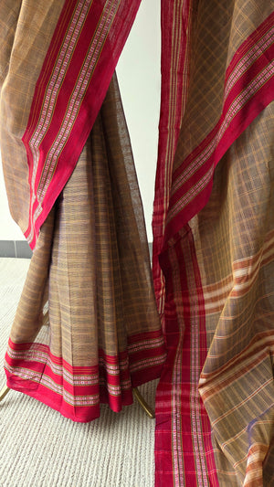 'KONA' Handwoven Narayanpet Cotton Saree
