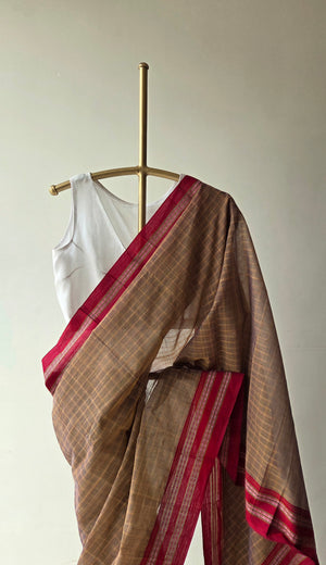 'KONA' Handwoven Narayanpet Cotton Saree