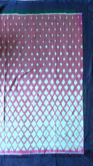 'GRADIENT' Handwoven Pochampally Ikat Cotton Saree