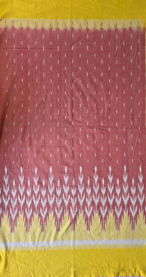 'PRISM' Handwoven Pochampally Ikat Cotton Saree