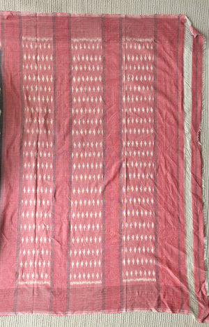 'CONTRAST' Handwoven Pochampally Ikat Cotton Saree