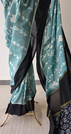 'TONE' Handwoven Pochampally Ikat Cotton Saree
