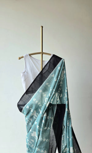 'TONE' Handwoven Pochampally Ikat Cotton Saree