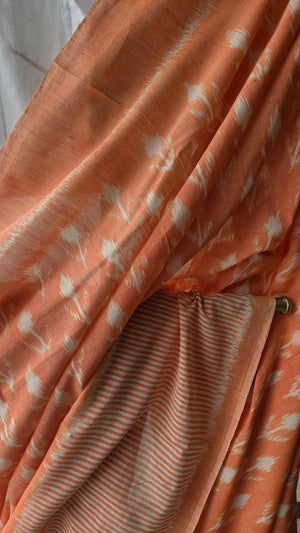 'SPECTRUM' Handwoven Pochampally Ikat Cotton Saree