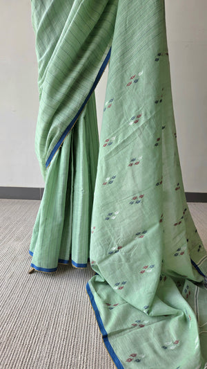 'BONOLATA' Handwoven Jamdani Cotton Saree