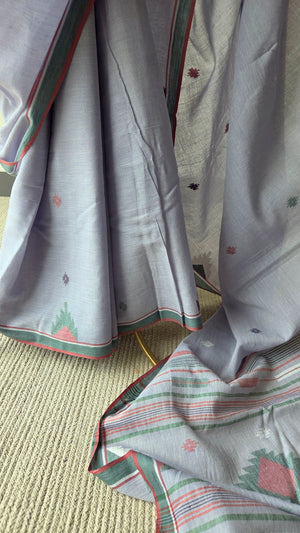 'RAJBARI' Handwoven Jamdani Cotton Saree