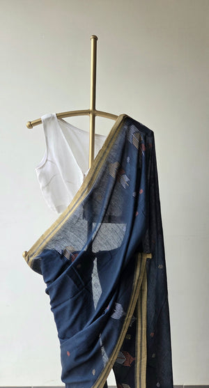'TILOTTAMA' Handwoven Jamdani Cotton Saree